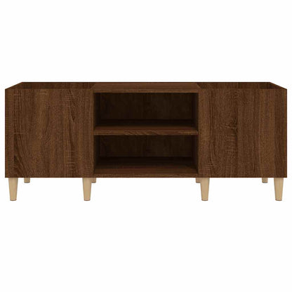 vidaXL Record Cabinet Brown Oak 121x38x48 cm Engineered Wood
