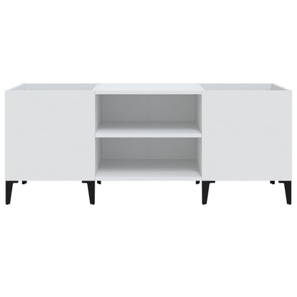 vidaXL Record Cabinet White 121x38x48 cm Engineered Wood