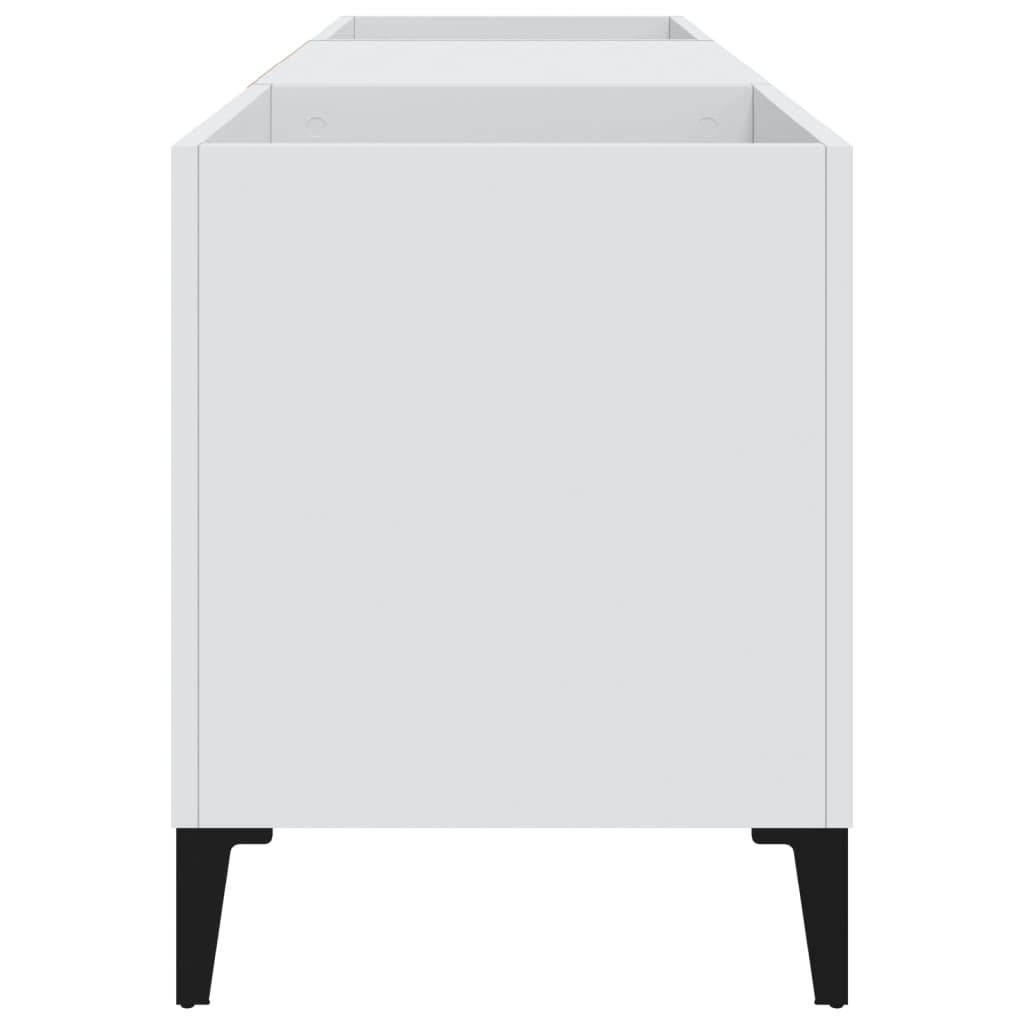 vidaXL Record Cabinet White 121x38x48 cm Engineered Wood