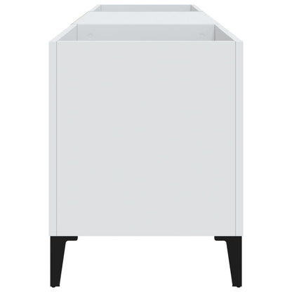 vidaXL Record Cabinet White 121x38x48 cm Engineered Wood