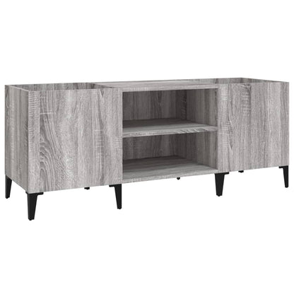 vidaXL Record Cabinet Grey Sonoma 121x38x48 cm Engineered Wood