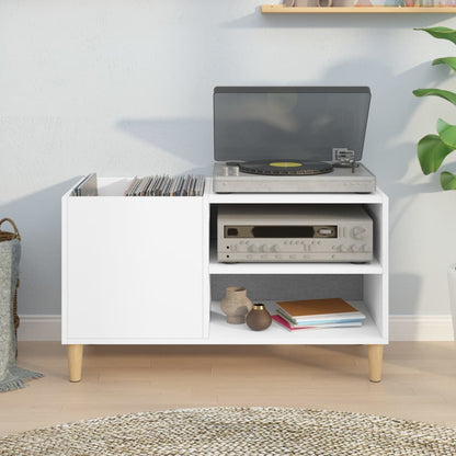 vidaXL Record Cabinet White 84,5x38x48 cm Engineered Wood