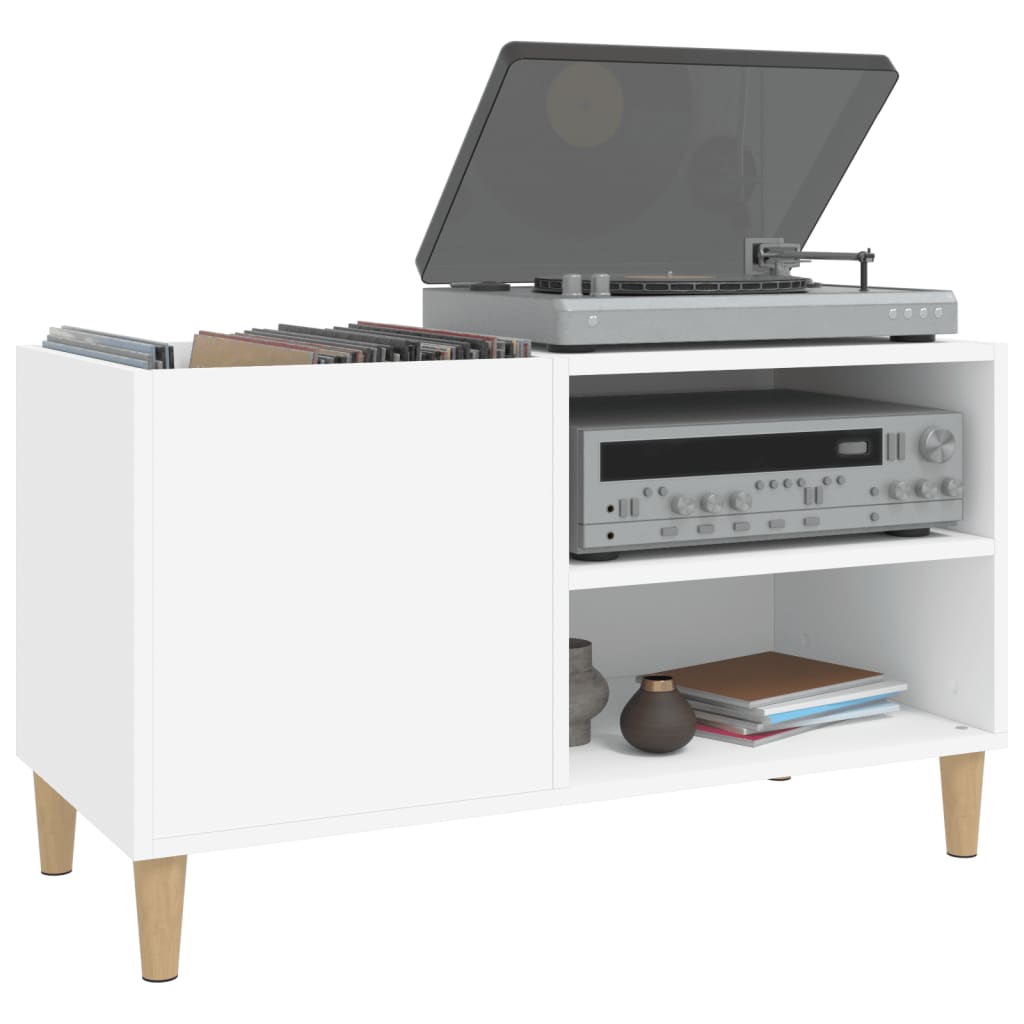 vidaXL Record Cabinet White 84,5x38x48 cm Engineered Wood