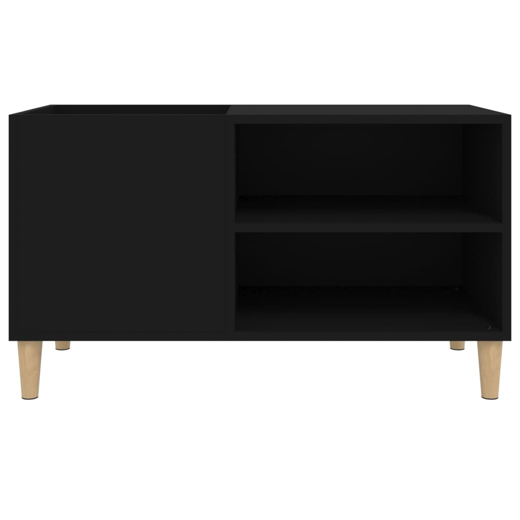 vidaXL Record Cabinet Black 84,5x38x48 cm Engineered Wood