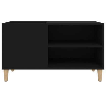 vidaXL Record Cabinet Black 84,5x38x48 cm Engineered Wood