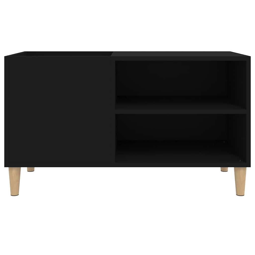 vidaXL Record Cabinet Black 84,5x38x48 cm Engineered Wood