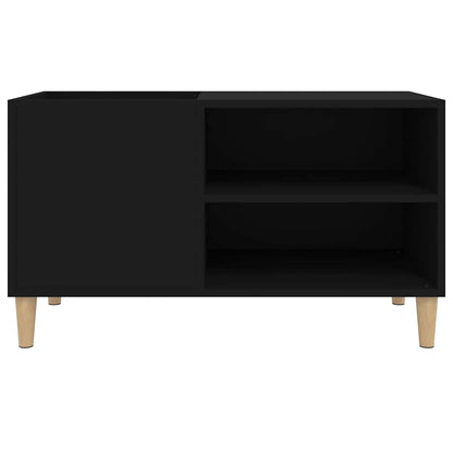vidaXL Record Cabinet Black 84,5x38x48 cm Engineered Wood