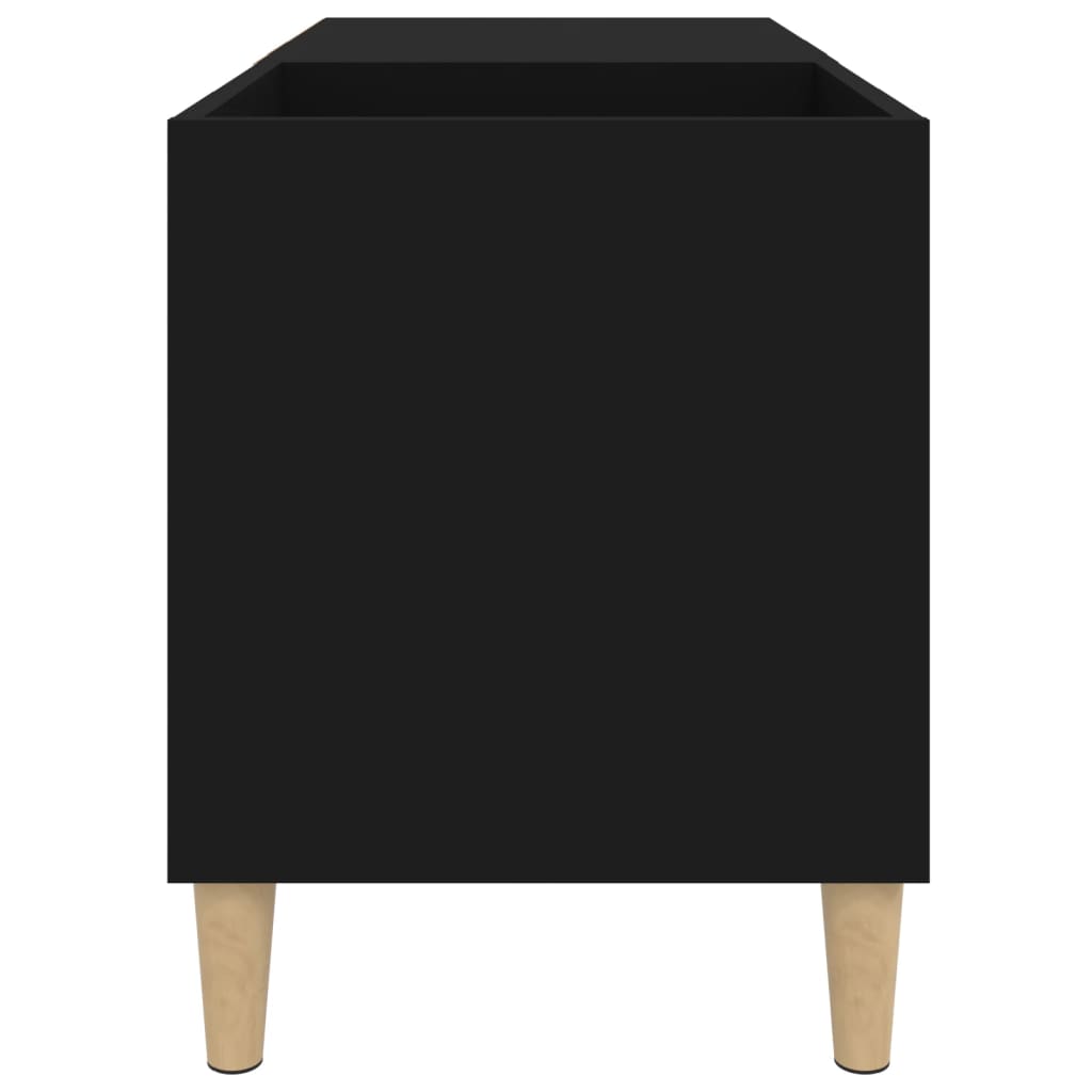 vidaXL Record Cabinet Black 84,5x38x48 cm Engineered Wood