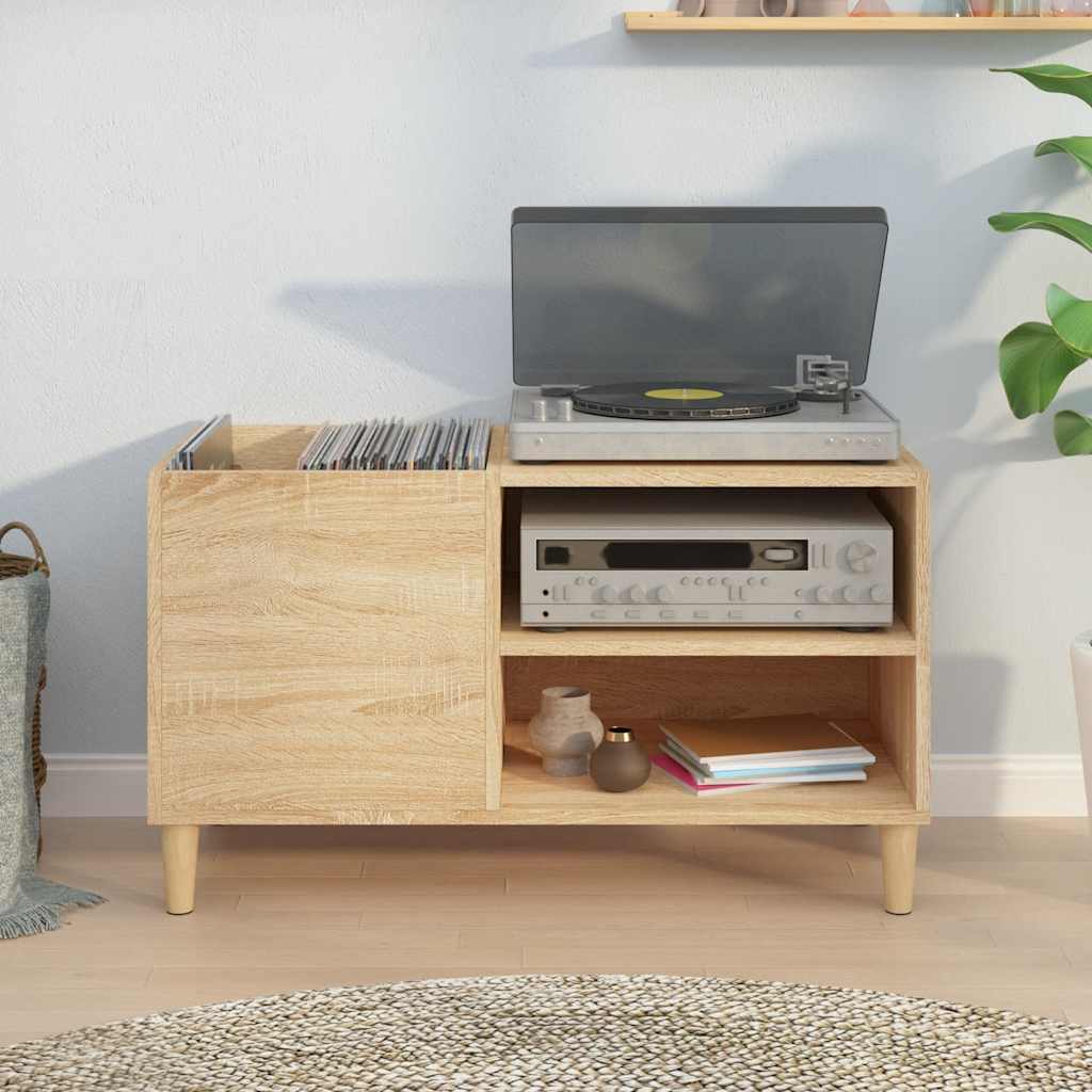 vidaXL Record Cabinet Sonoma Oak 84,5x38x48 cm Engineered Wood