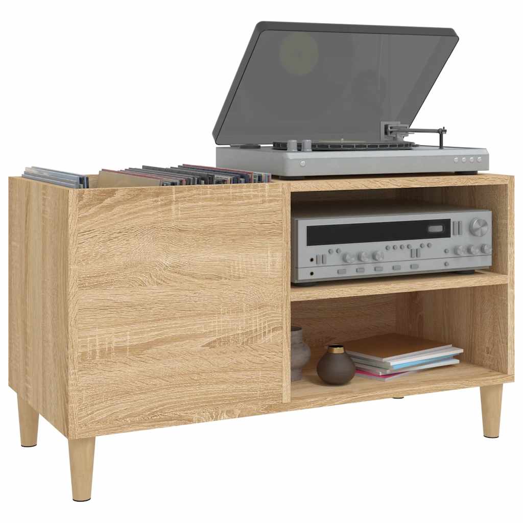vidaXL Record Cabinet Sonoma Oak 84,5x38x48 cm Engineered Wood