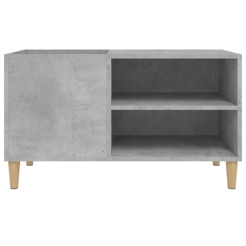vidaXL Record Cabinet Concrete Grey 84,5x38x48 cm Engineered Wood
