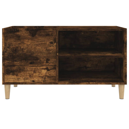 vidaXL Record Cabinet Smoked Oak 84,5x38x48 cm Engineered Wood