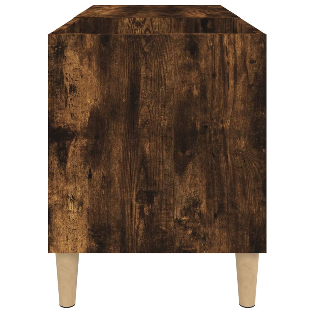 vidaXL Record Cabinet Smoked Oak 84,5x38x48 cm Engineered Wood