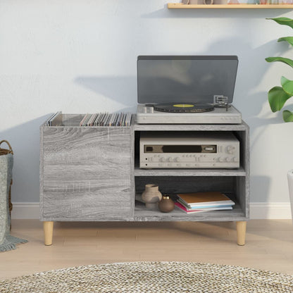 vidaXL Record Cabinet Grey Sonoma 84,5x38x48 cm Engineered Wood