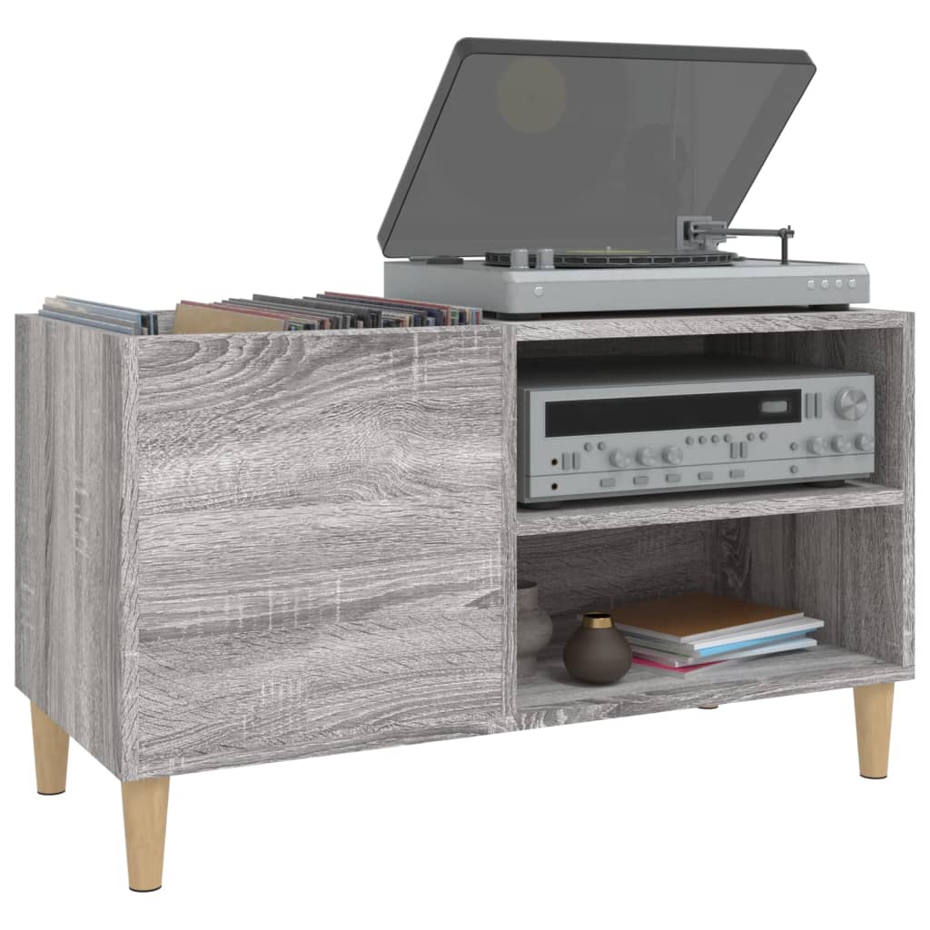 vidaXL Record Cabinet Grey Sonoma 84,5x38x48 cm Engineered Wood