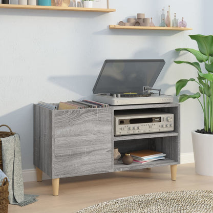 vidaXL Record Cabinet Grey Sonoma 84,5x38x48 cm Engineered Wood