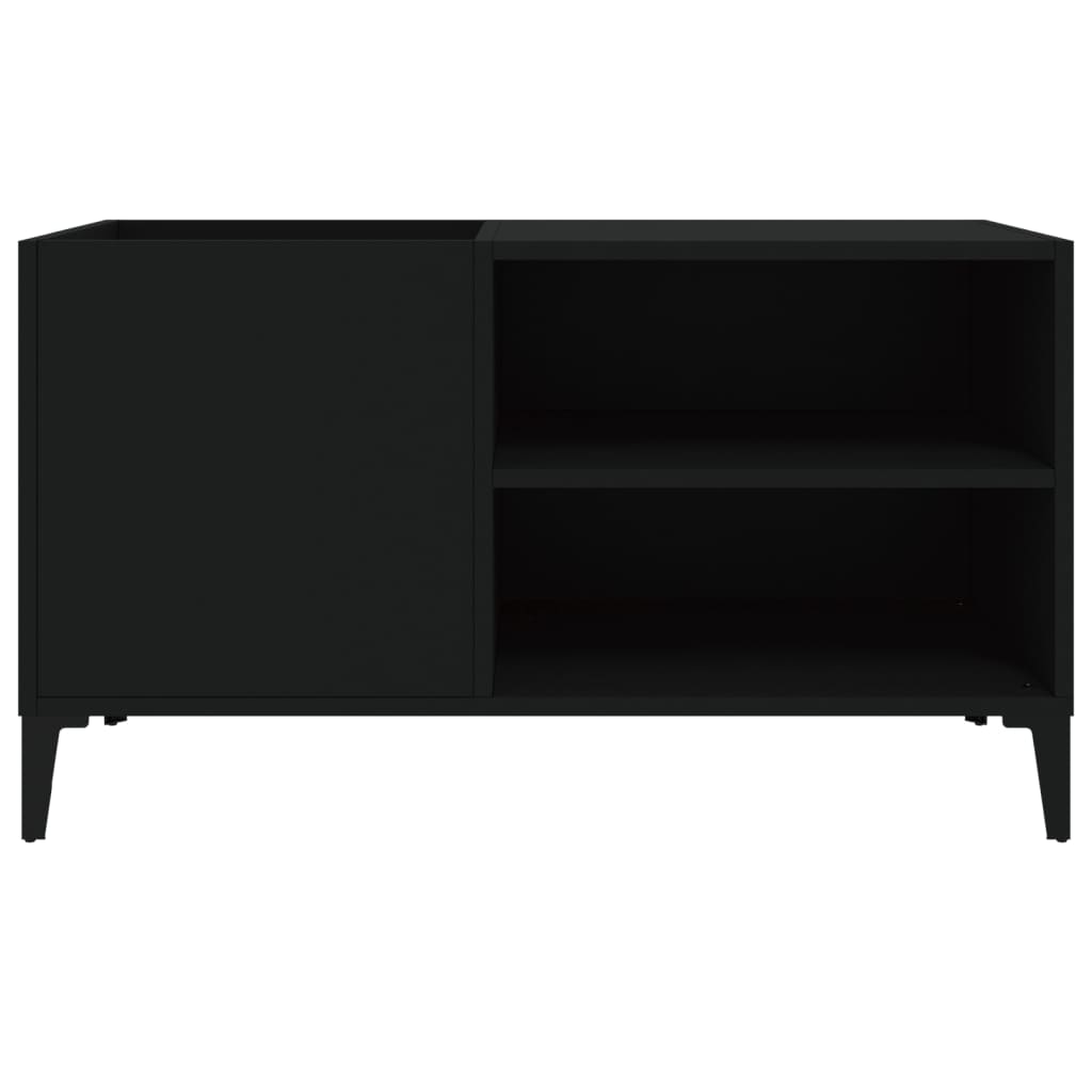 vidaXL Record Cabinet | Black | Engineered wood, metal | Medium | Record Cabinet
