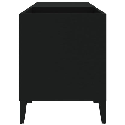 vidaXL Record Cabinet | Black | Engineered wood, metal | Medium | Record Cabinet