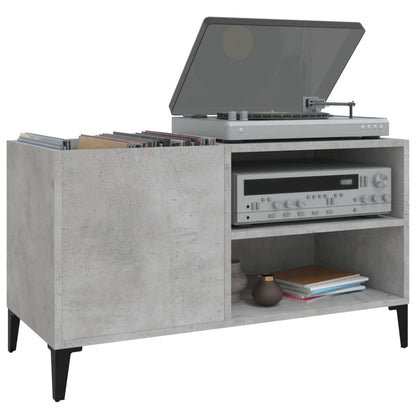 vidaXL Record Cabinet Concrete Grey 84.5x38x48 cm Engineered Wood