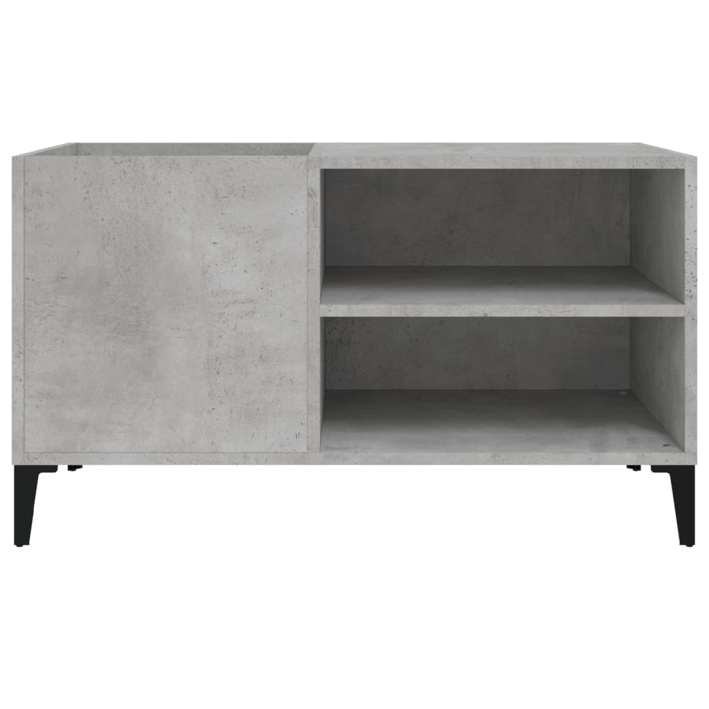 vidaXL Record Cabinet Concrete Grey 84.5x38x48 cm Engineered Wood