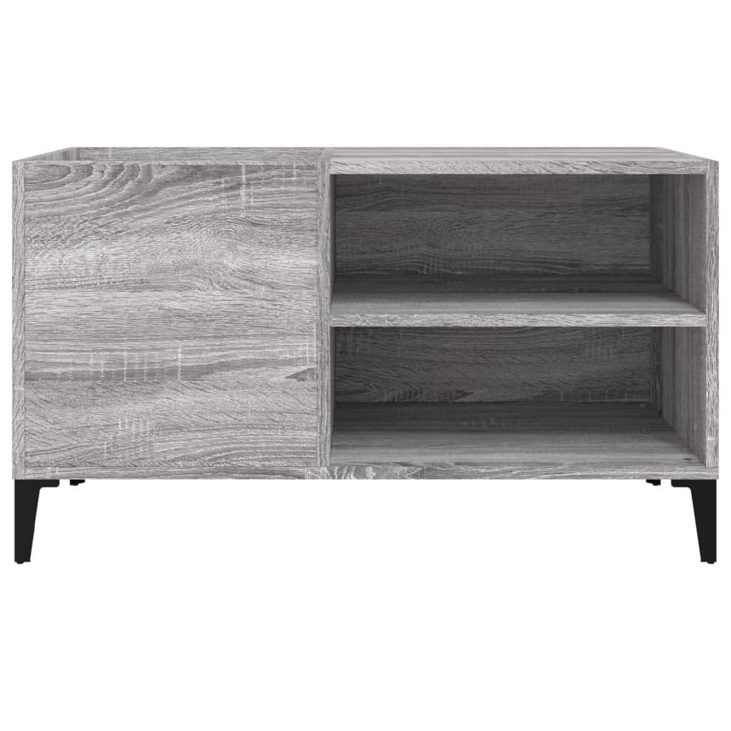 vidaXL Record Cabinet Grey Sonoma 84.5x38x48 cm Engineered Wood