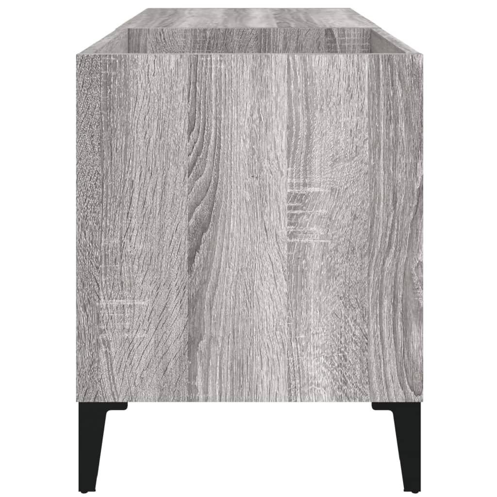 vidaXL Record Cabinet Grey Sonoma 84.5x38x48 cm Engineered Wood