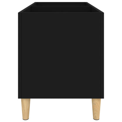 vidaXL Record Cabinet Black 74.5x38x48 cm Engineered Wood
