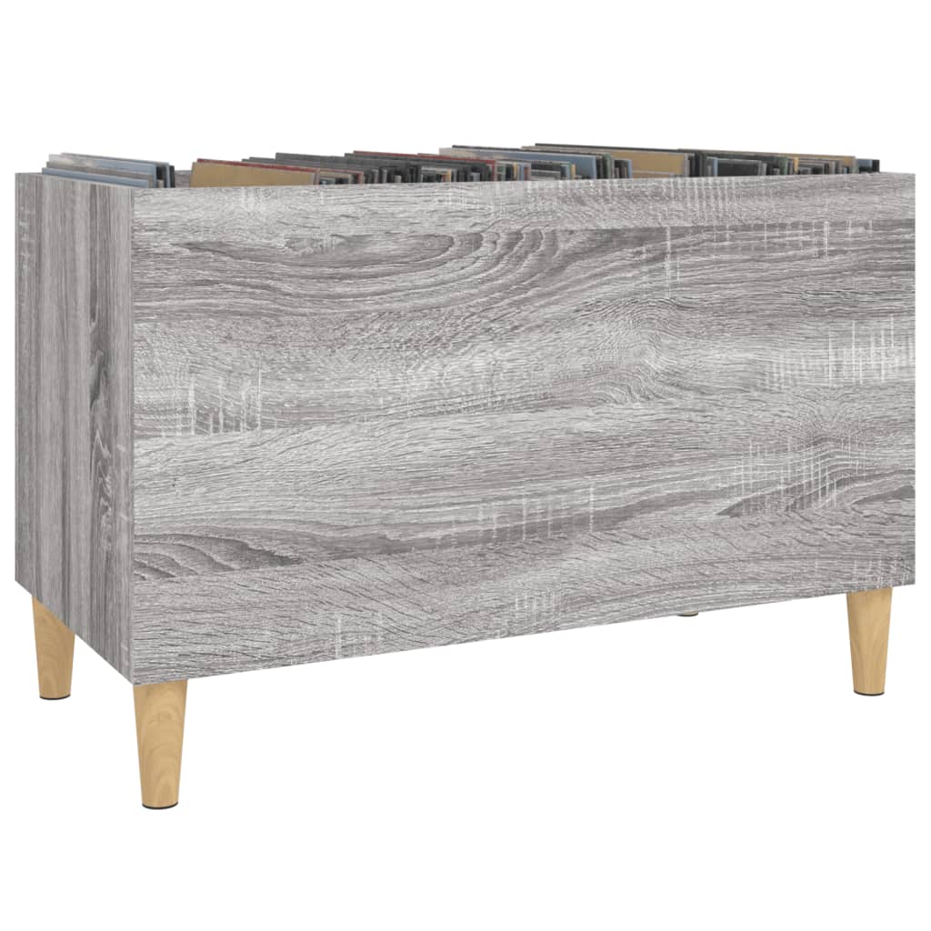 vidaXL Record Cabinet Grey Sonoma 74.5x38x48 cm Engineered Wood