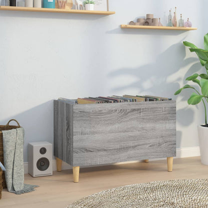 vidaXL Record Cabinet Grey Sonoma 74.5x38x48 cm Engineered Wood