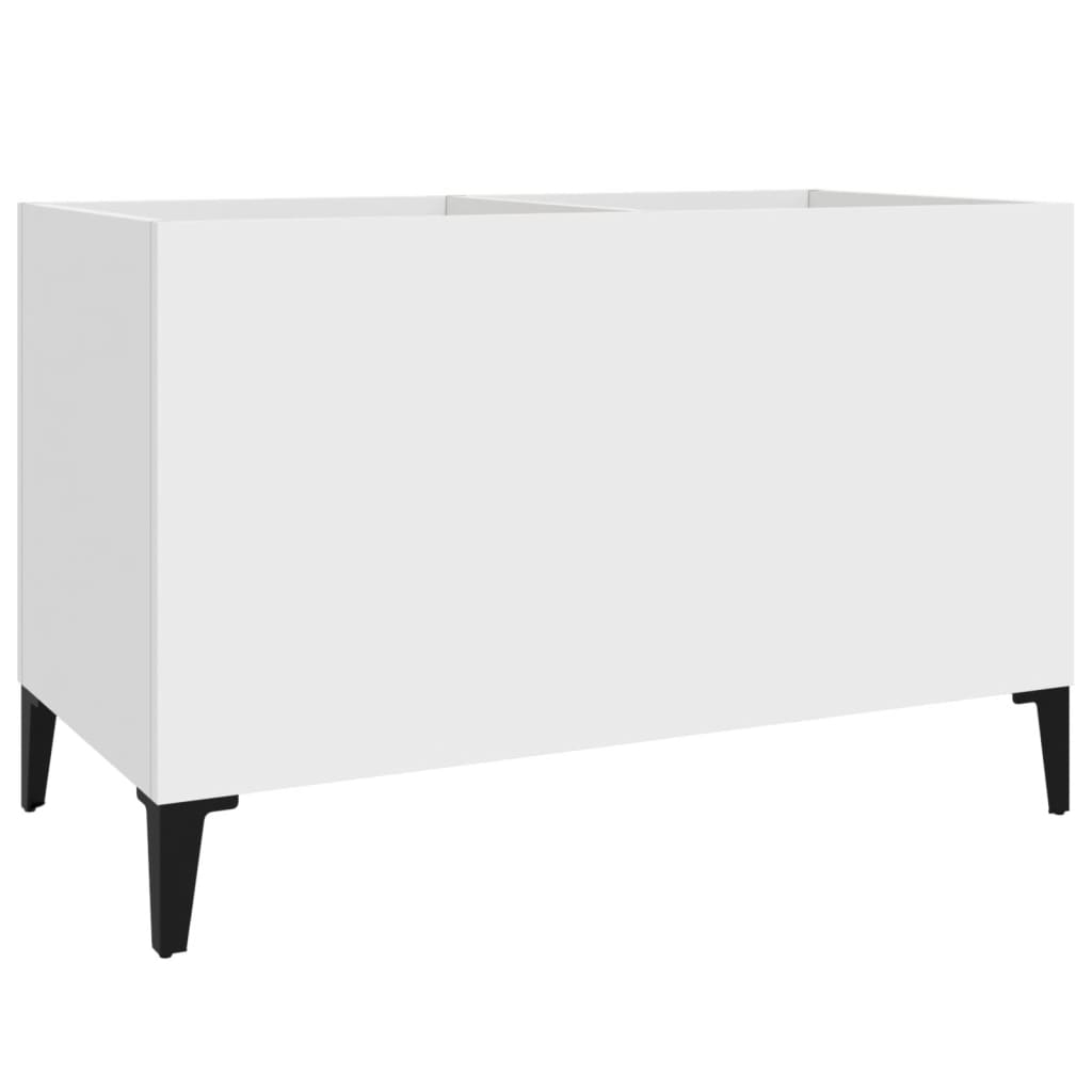 vidaXL Record Cabinet | White | Engineered wood, metal | Medium | Record Cabinet