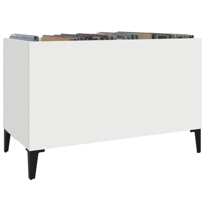 vidaXL Record Cabinet | White | Engineered wood, metal | Medium | Record Cabinet