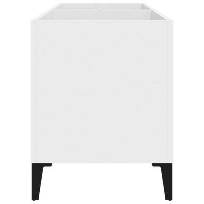 vidaXL Record Cabinet | White | Engineered wood, metal | Medium | Record Cabinet