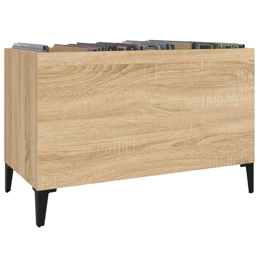 vidaXL Record Cabinet Sonoma Oak 74.5x38x48 cm Engineered Wood