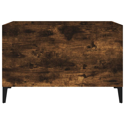 vidaXL Record Cabinet Smoked Oak 74.5x38x48 cm Engineered Wood