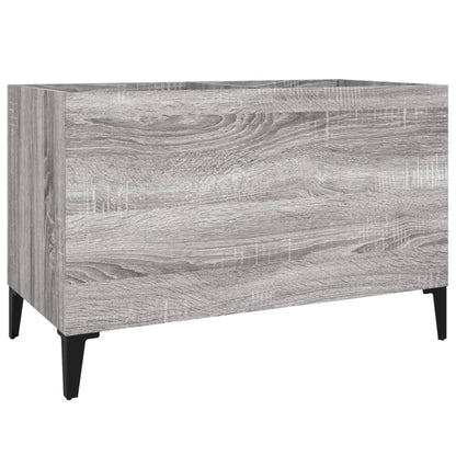 vidaXL Record Cabinet | Grey Sonoma | Engineered wood, Metal | Medium