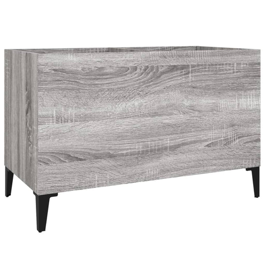 vidaXL Record Cabinet | Grey Sonoma | Engineered wood, Metal | Medium