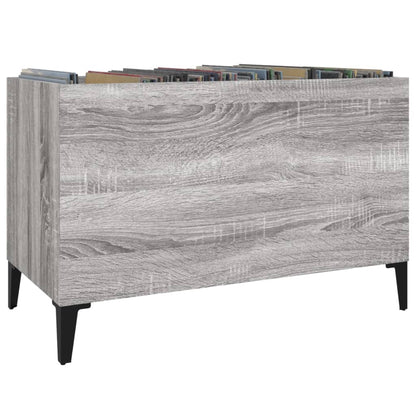 vidaXL Record Cabinet | Grey Sonoma | Engineered wood, Metal | Medium