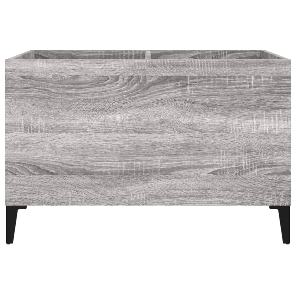vidaXL Record Cabinet | Grey Sonoma | Engineered wood, Metal | Medium