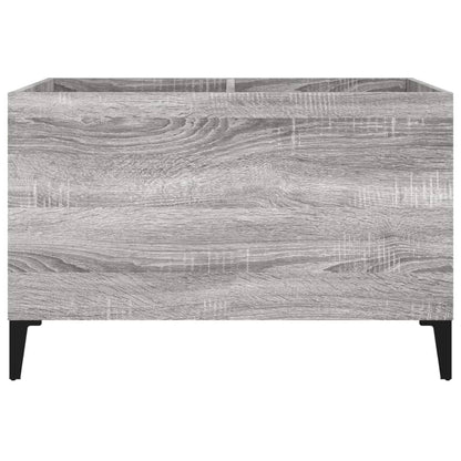 vidaXL Record Cabinet | Grey Sonoma | Engineered wood, Metal | Medium