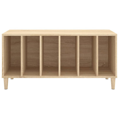 vidaXL Record Cabinet | Sonoma oak | Engineered wood | Medium | Record Cabinet
