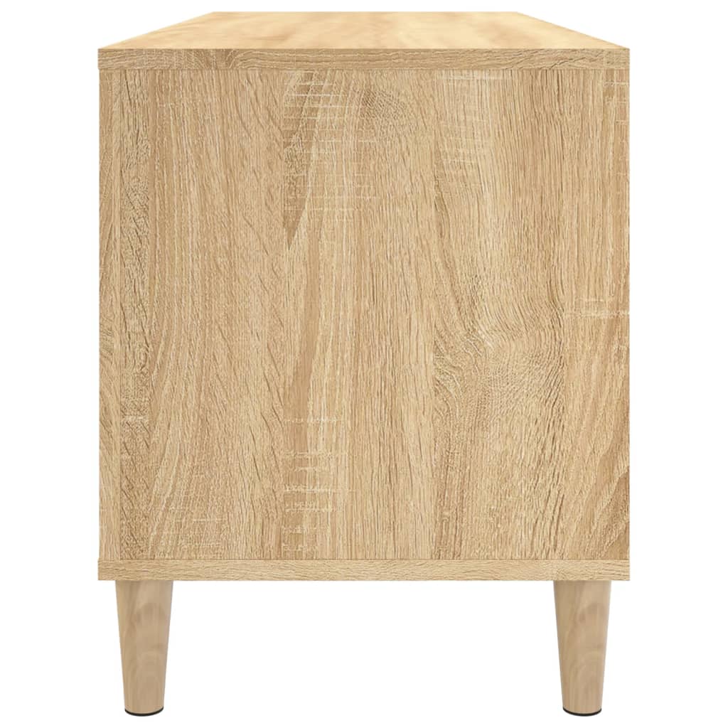 vidaXL Record Cabinet | Sonoma oak | Engineered wood | Medium | Record Cabinet