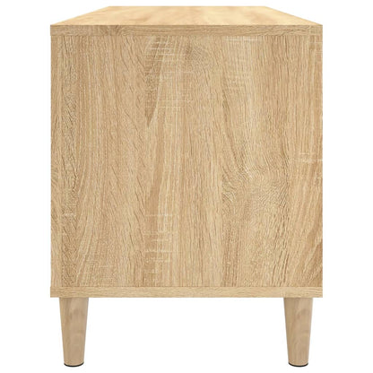 vidaXL Record Cabinet | Sonoma oak | Engineered wood | Medium | Record Cabinet