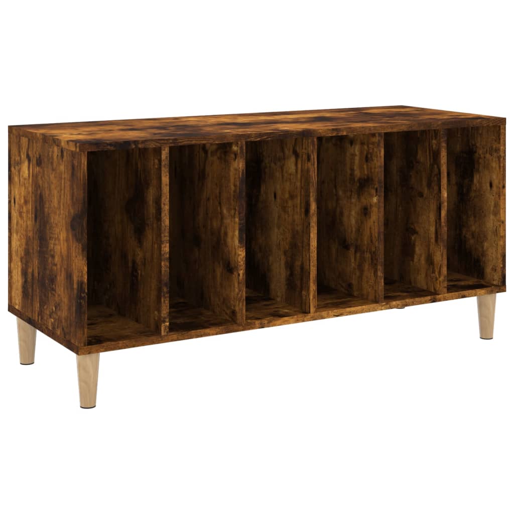 vidaXL Record Cabinet | Smoked Oak | Engineered Wood | Medium | Record Cabinet