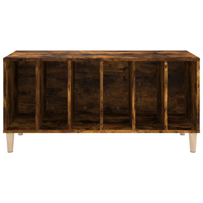 vidaXL Record Cabinet | Smoked Oak | Engineered Wood | Medium | Record Cabinet