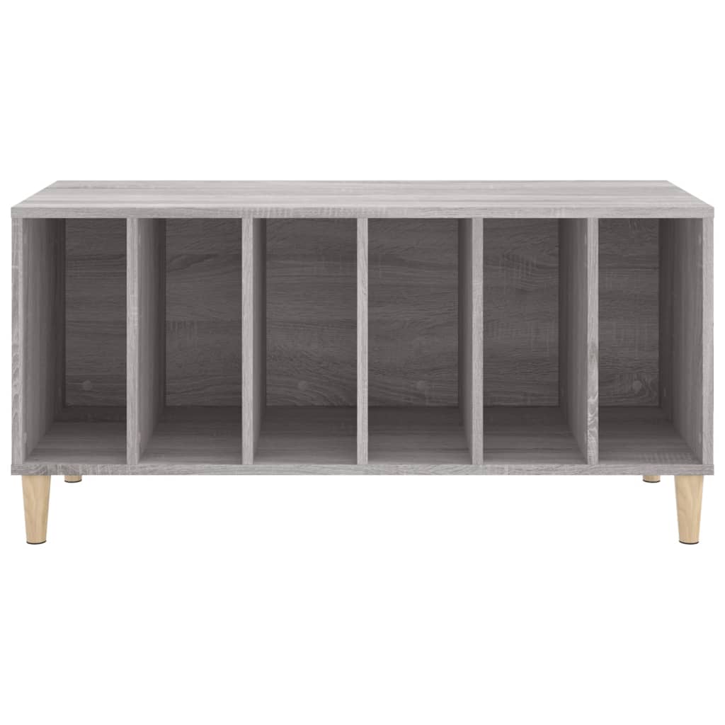 vidaXL Record Cabinet Grey Sonoma 100x38x48 cm Engineered Wood