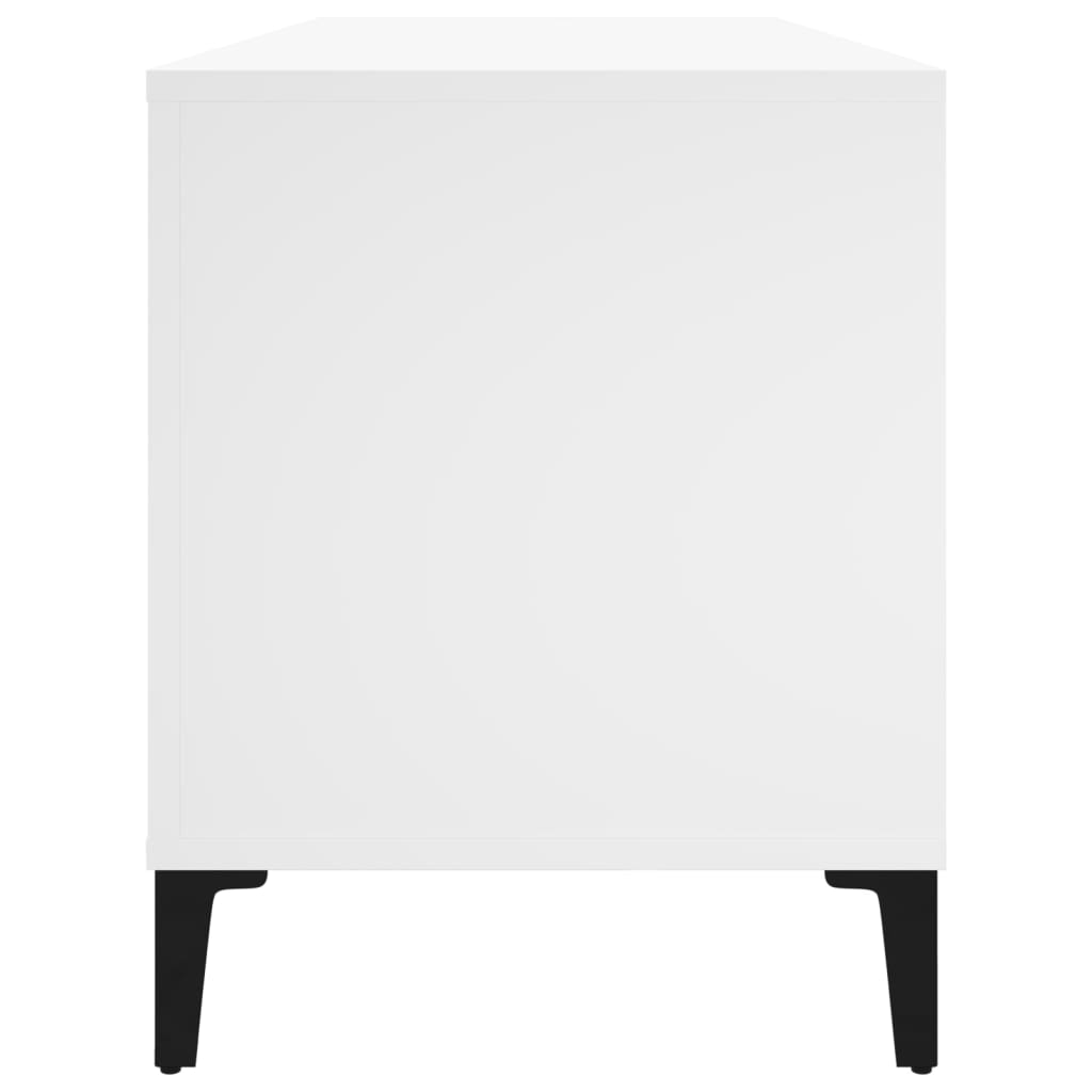 vidaXL Record Cabinet White 100x38x48 cm Engineered Wood