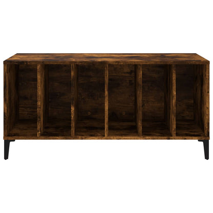 vidaXL Record Cabinet Smoked Oak 100x38x48 cm Engineered Wood
