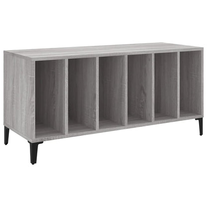 vidaXL Record Cabinet | Grey sonoma | Engineered wood, metal | 100 x 38 x 48 cm