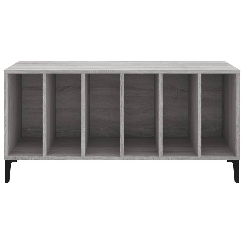 vidaXL Record Cabinet | Grey sonoma | Engineered wood, metal | 100 x 38 x 48 cm