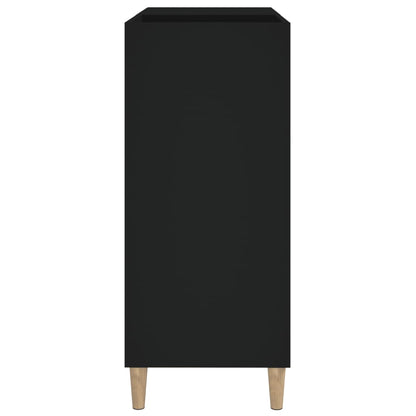 vidaXL Record Cabinet Black 84,5x38x89 cm Engineered Wood